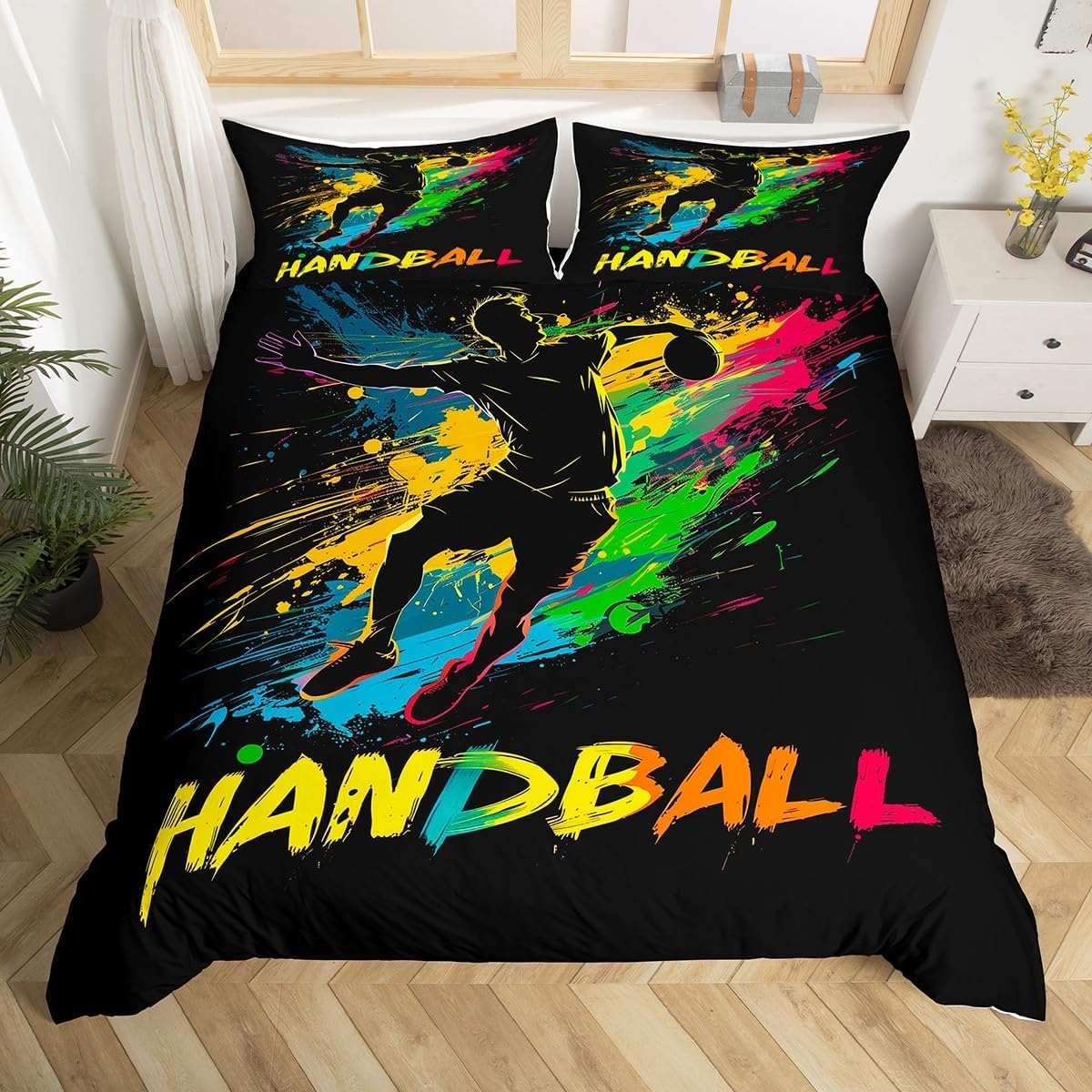 Parure de lit basket 160x200 pour décorer une chambre d'adolescent fan de sport
