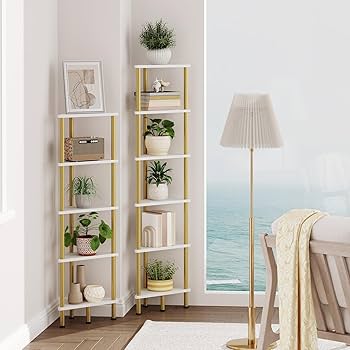 loowkw☆ Amazon.com: HOOBRO Corner Shelf Stand, Industrial 6-Tier