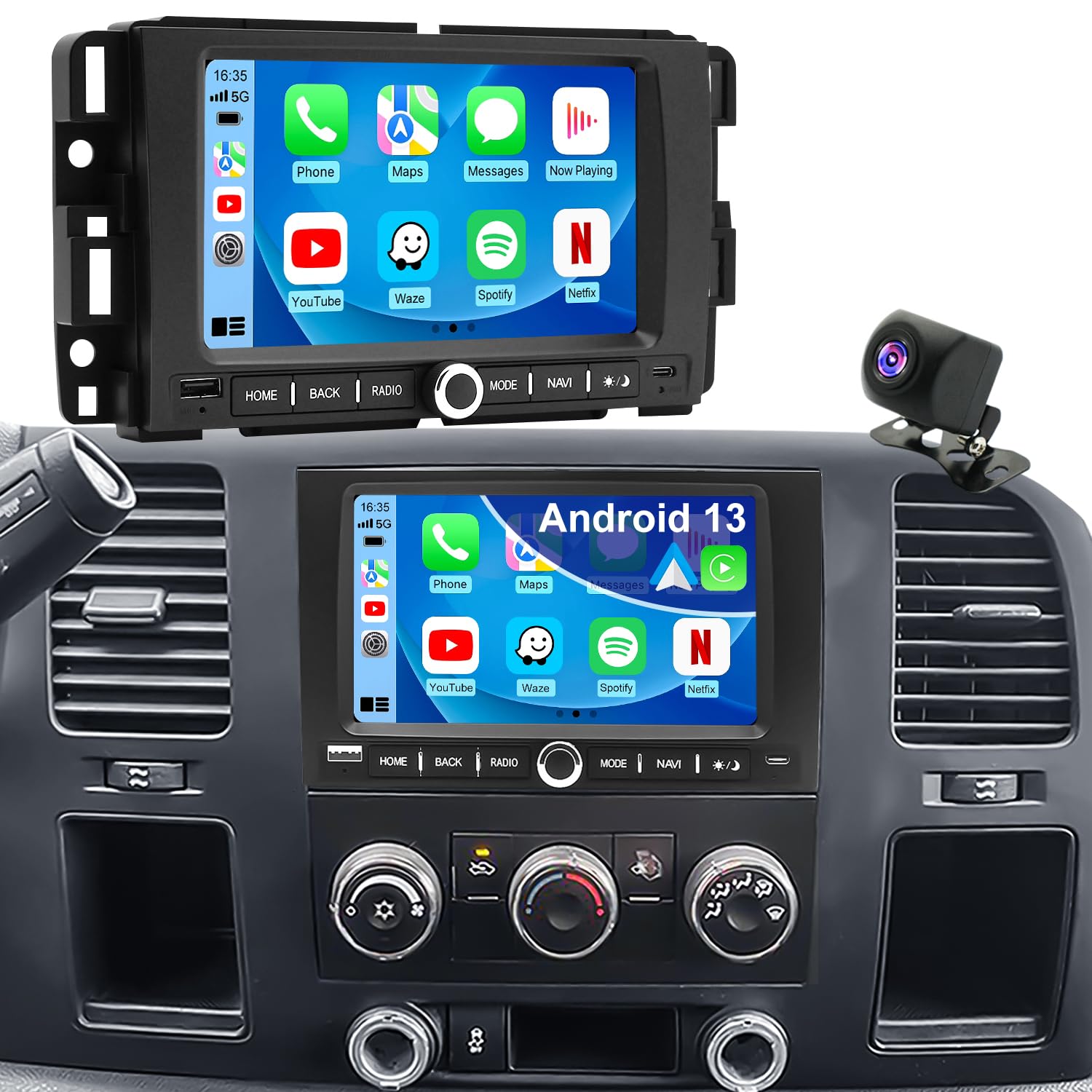 5G WiFi Car Radio for Chevrolet Chevy Silverado 1500/2500/3500 2007-2013