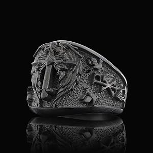 Amazon.com: Crusader Ring, Chi Rho Ring, Silver Christian Ring Amazon.com: Crusader Ring, Chi Rho Ring, Silver Christian Ring