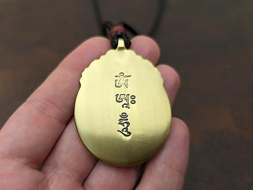 Miniatura 3 de Bagua Amulet Melong Tibetan Mirror Defense Negative Provocation Reflection Dzogchen Bon Buddhist Pendant Tibet Necklace Shaman Mirror