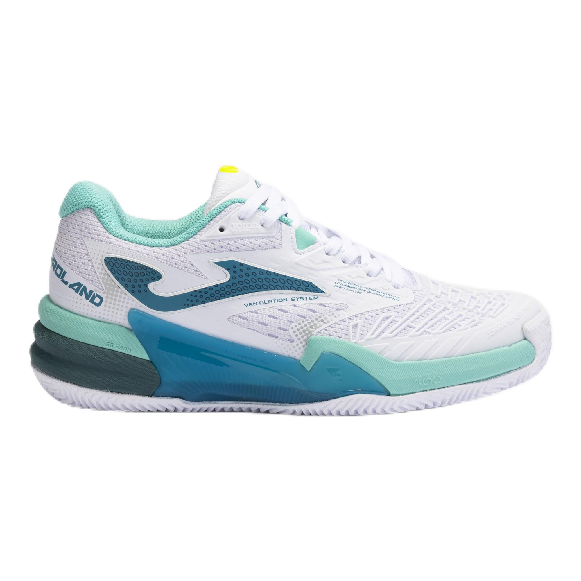 Joma Damen Weiß Roland Lady Serie Sneaker, 37 Eu, 37 Eu