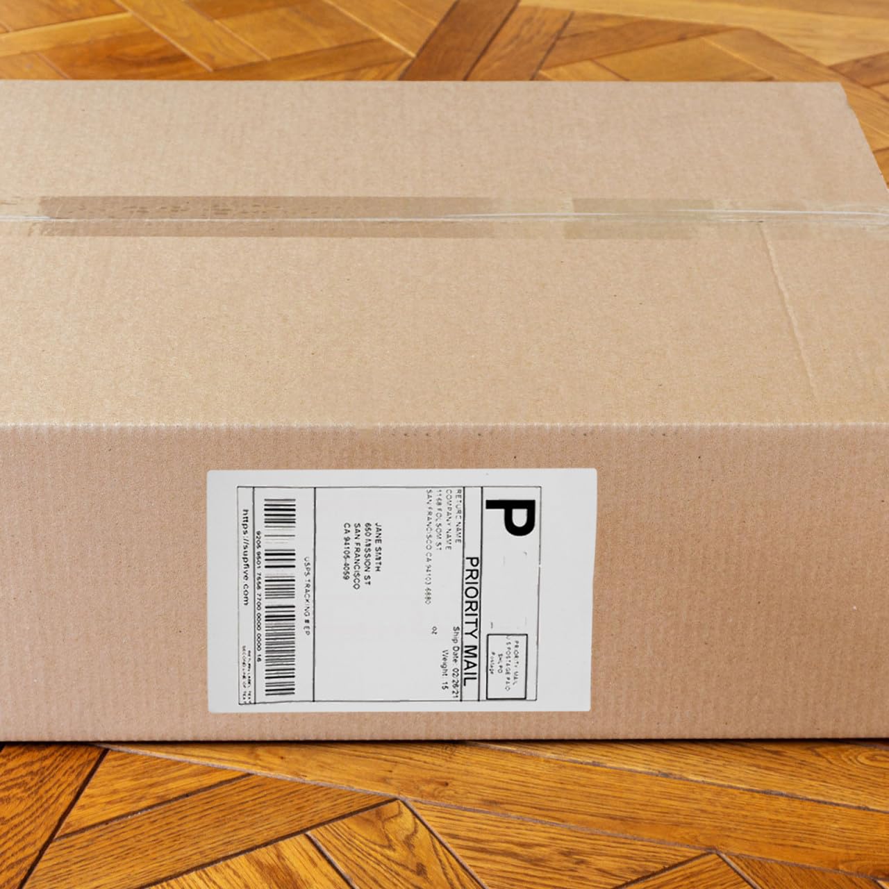 Uonlytech 500pezzi Etichette Termiche Dirette Etichette Per Stampante Compatibili Rollo e Zebra Carta Per Adesive Spedizione Autoadesive Per