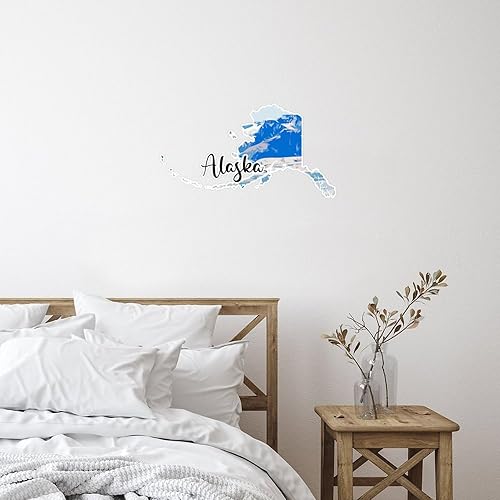 Miniatura 2 de Murales artísticos de pared de Alaska, carteles inspiradores de ciudades famosas, carteles para muebles, calcomanías de vinilo para pared, citas