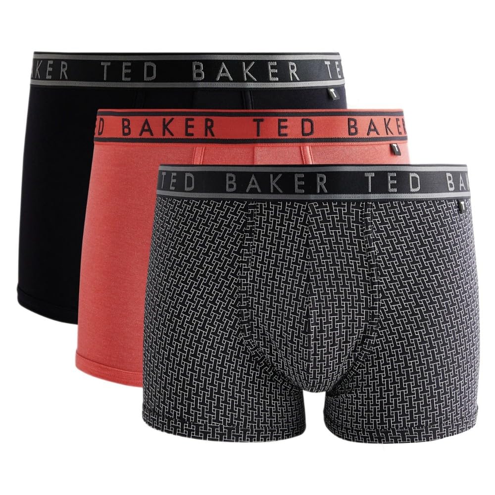 Ted Baker 3-Pack Cotton Print Trunks