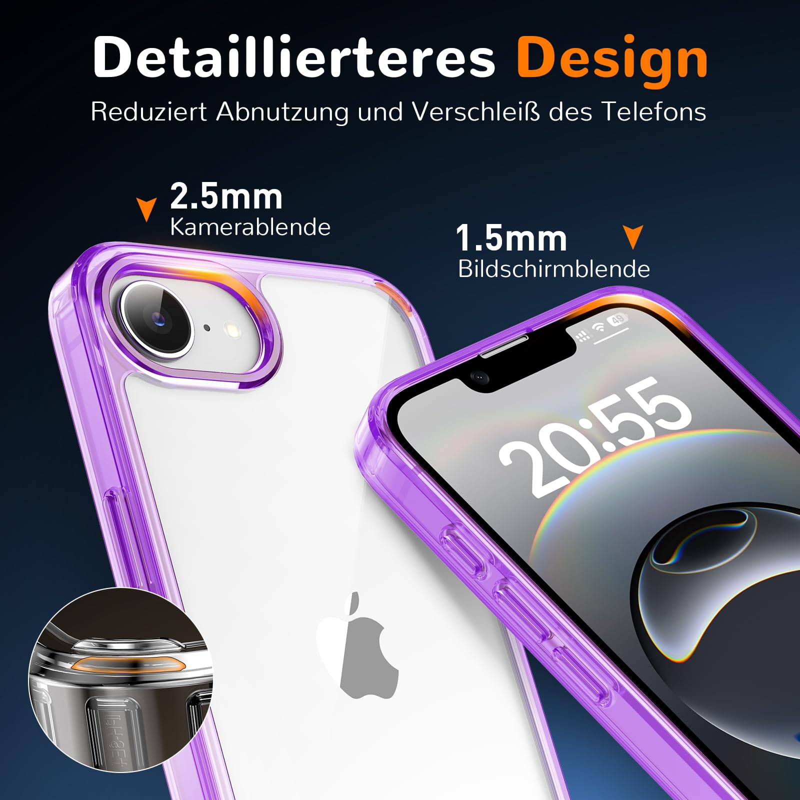 Clear Case for iPhone 15, Ultra Thin, Shockproof TPU Cover, Anti-Yellowing, Crystal Clear, Phone Case for Apple iPhone 15 - Clear — view 74