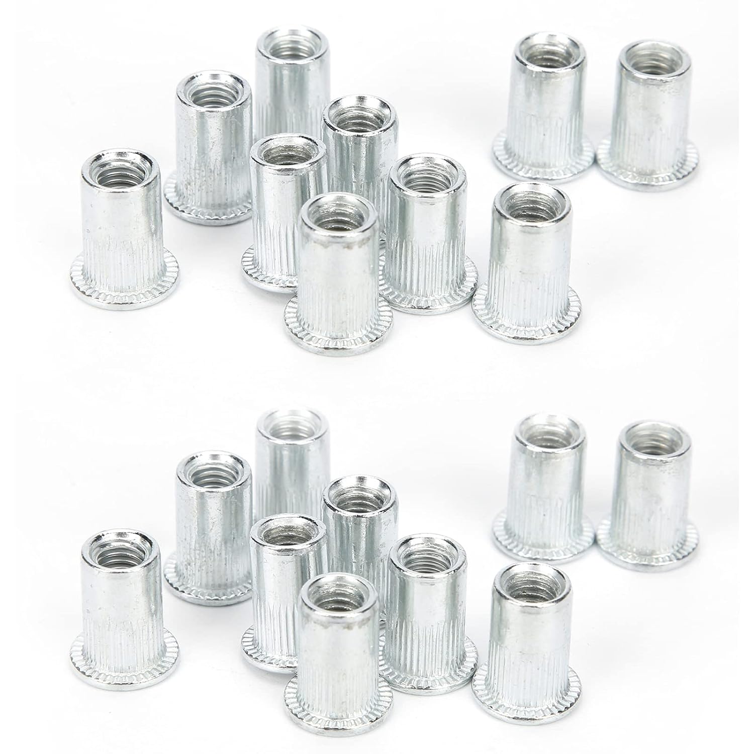 KANASI Rivet Nut, M6 x 10 Aluminum Alloy Fastener kit for Metalworking and Projects