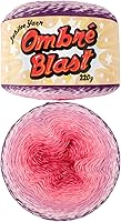 Vista 46 de JubileeYarn Hilo Ombré Blast - 220g/pastel Algodón Peso Bebé - Cripta de Hielo - 1 Pastel