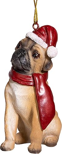 Vista 145 de Design Toscano - Figura de perro para decoración navideña.