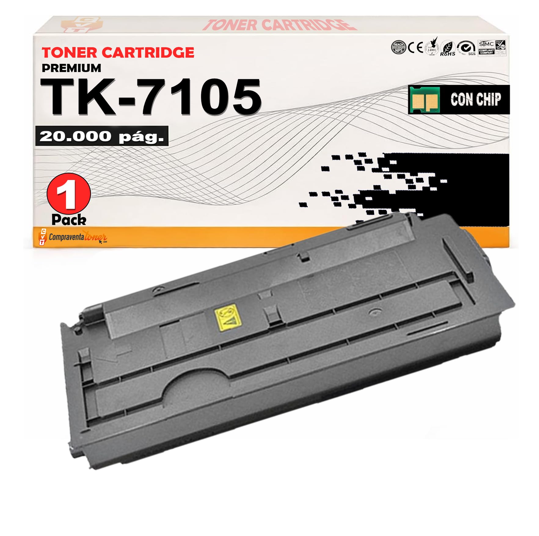 Toner GENERICO para KYOCERA TK7105 Negro 1T02P80NL0