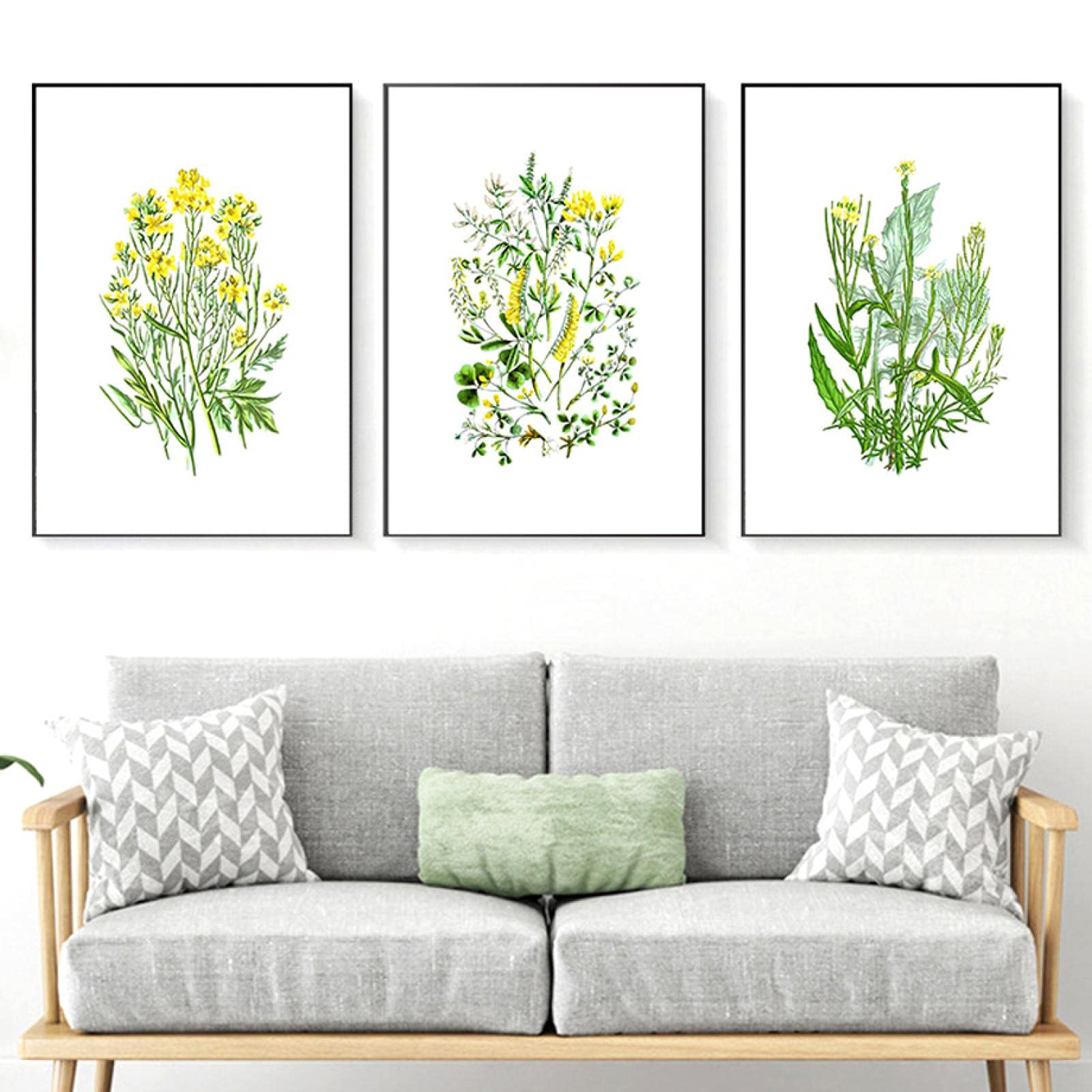 Affiches et impressions chèvrefeuille trèfle fleur de colza abstrait - 8