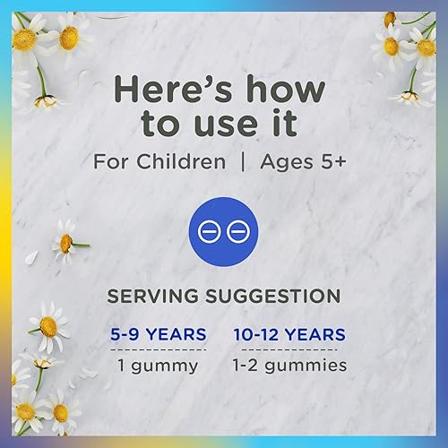 Miniatura 8 de Zarbee's Gomitas calmadas para niños, apoya una mente y cuerpo tranquilos para niños a partir de 5 años, hechas con magnesio, manzanilla y vitamina