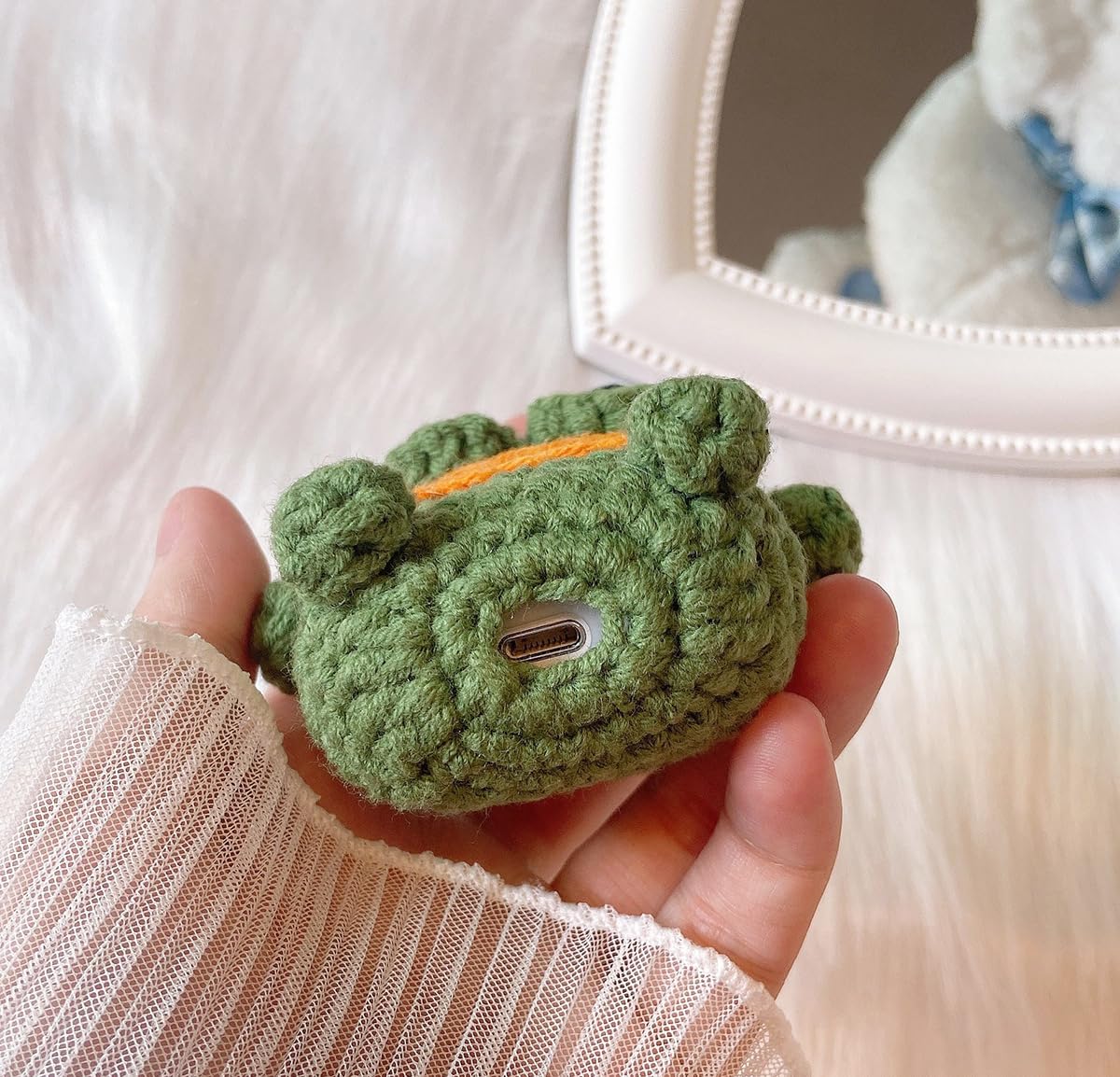 Amazon.com: Yatchen Plush Case for AirPods 4, Kawaii Cute 3D