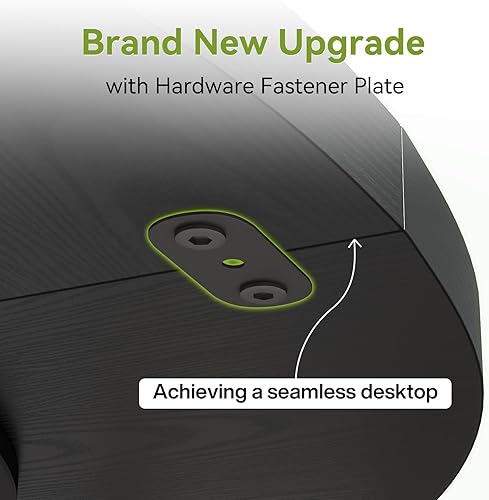 Miniatura 4 de LITTLE TREE Mesa de comedor redonda para 4-6 personas, mesa de comedor de 47 pulgadas con base de pedestal de madera, mesas de comedor negras, mesas