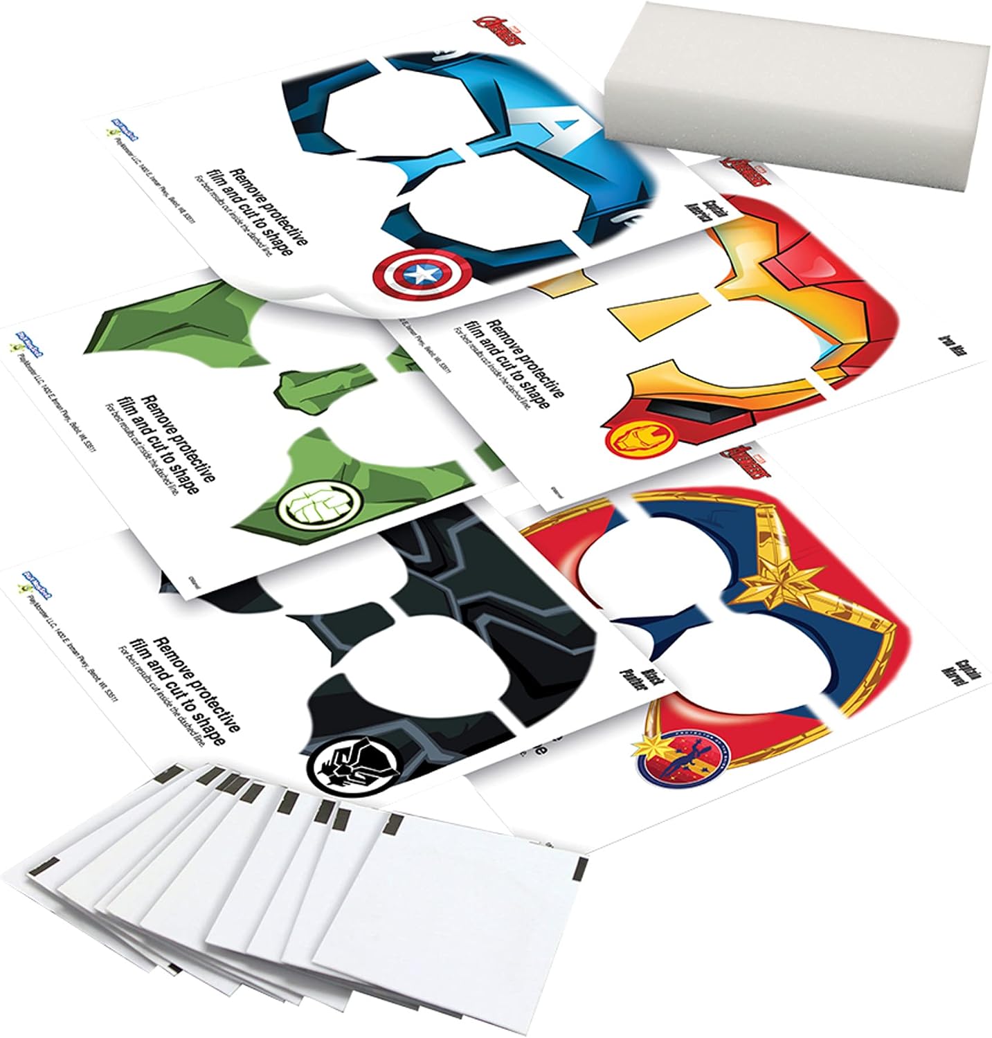 Face Paintoos — Marvel Avengers — Face Design for a Face Paint Alternative for Kids Ages 4+
