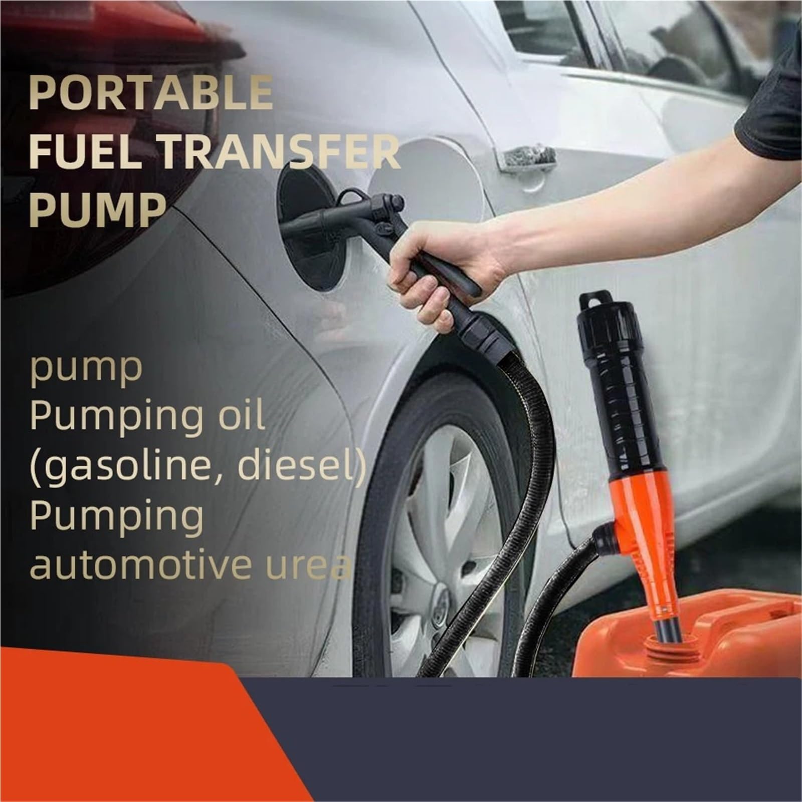 Pompa del Carburante Diesel Cars Trucks Gas Water With Hose | 12V Elettrico Gruppo pompa carburante