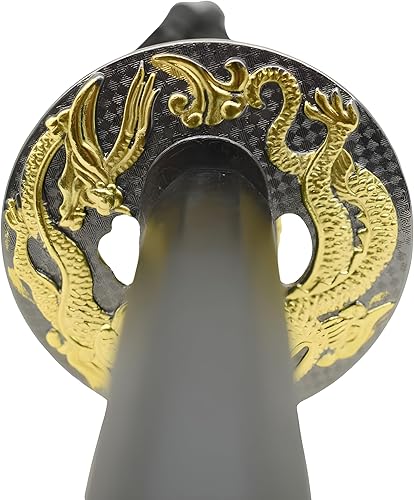 Miniatura 5 de Snake Eye Tactical Espada katana samurái clásica de dos tonos viene con soporte de exhibición