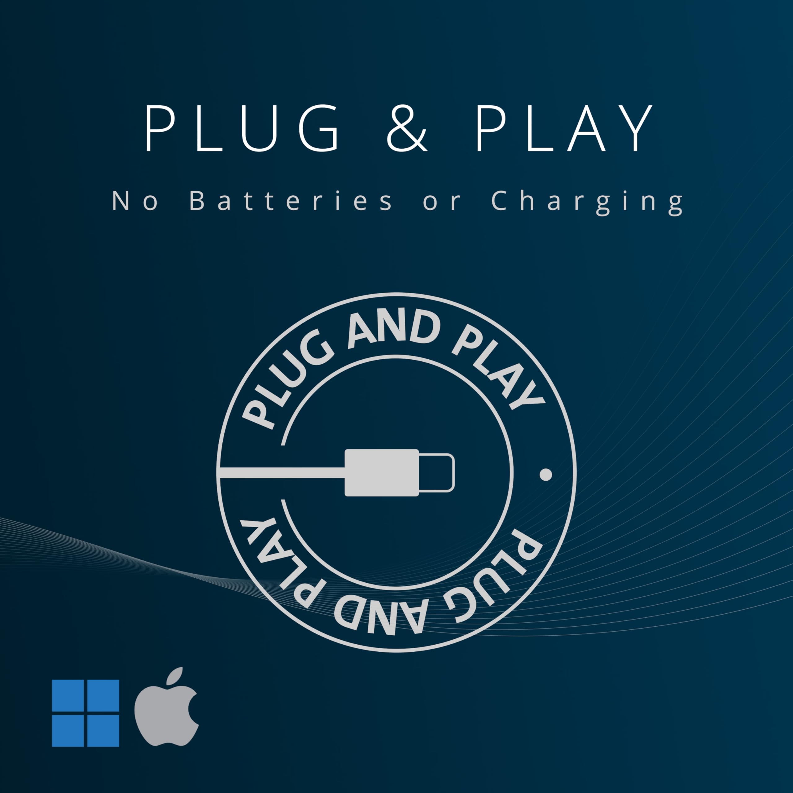 Kensington USB-C Wired Maus, Pro Fit Ergo MY435 EQ Wired Maus, programmierbare Tasten, Leise Tasten, USB-C-Verbindung - Schwarz (K72512NA)