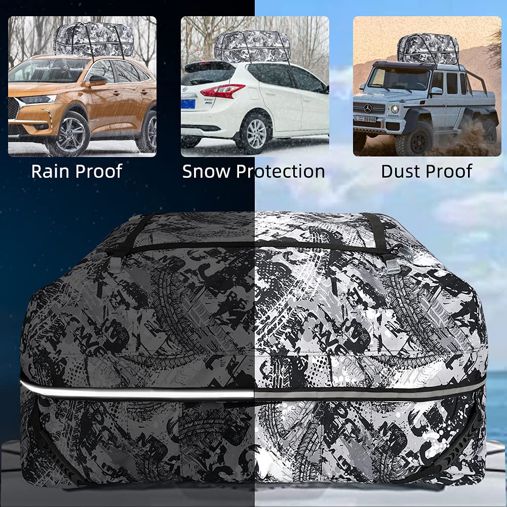 ULIGOTA Car Roof Bag Large Roofing Cargo Carrier Bags Waterproof Soft