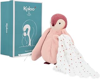 KALOO - Kissing Plush - Pink Penguin - 20 cm - Soft Polyester and Micro-Velvet Soft Companion - Gift Boxed Set - for Babies and Toddlers - Early Development Toy - from Birth - K212006