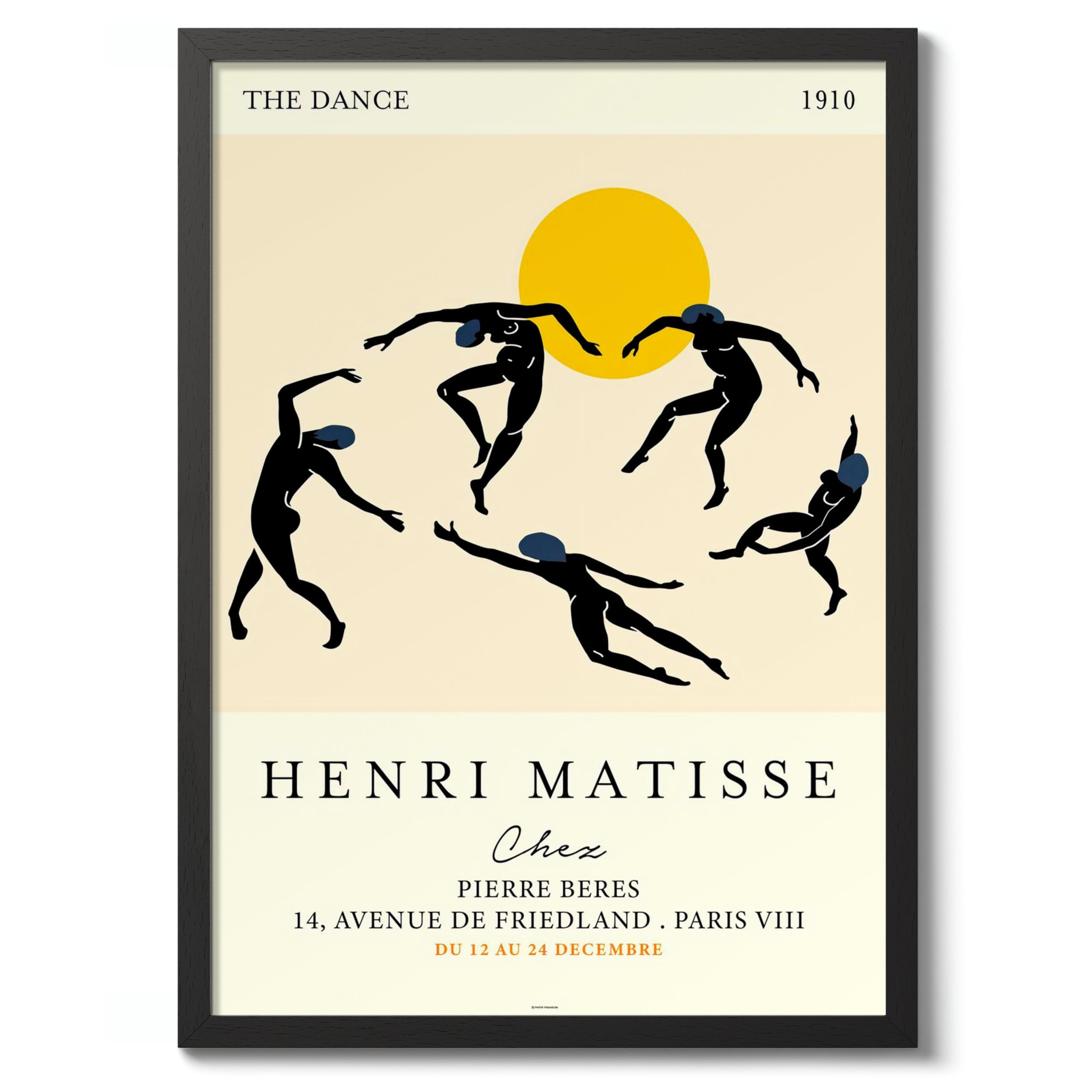 The Dance, Chez Pierre Beres Henri Matisse Poster, Modern Art Exhibition Print, Abstract Boho Wall Art, Home Decor Design And Decoration, A5 (Print Only) - 21x14.8cm — image 1