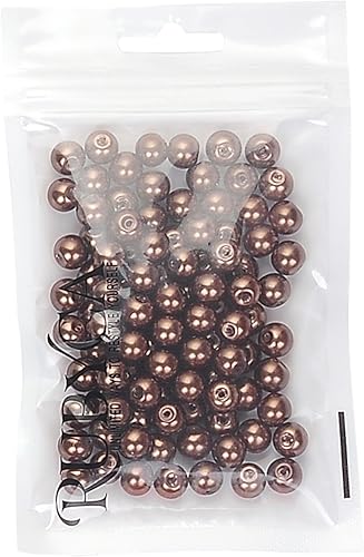 Miniatura 4 de RUBYCA Cuentas de perlas pequeñas y redondas de cristal checo brillante y lustroso para hacer joyería