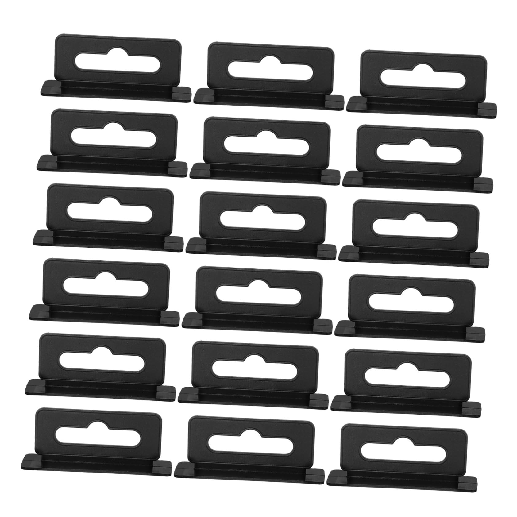 OUNONA 100pcs Plastic Display Hooks for Retail Stores Airplane Hole Tag Hangers Sturdy Easy to Install