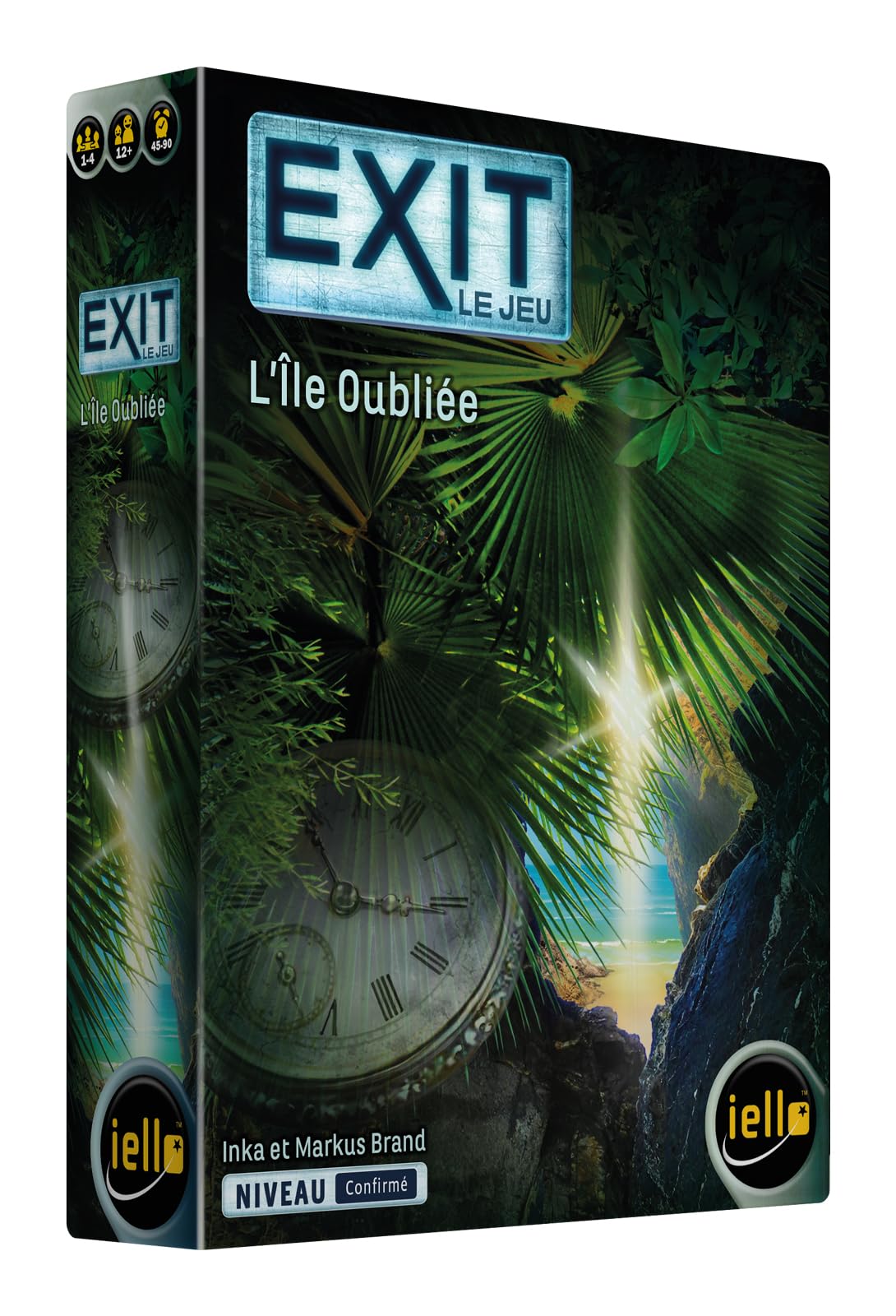 IELLO EXIT : L'Île Oubliée – Version Française – Jeu d'Escape Game coopératif – Confirmé | 1–4 Joueurs | 45–90 Min | Dès 12 Ans
