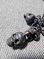 Amazon.co.jp: 06AW NOIR期 NUMBERNINEスカルネックレス7連