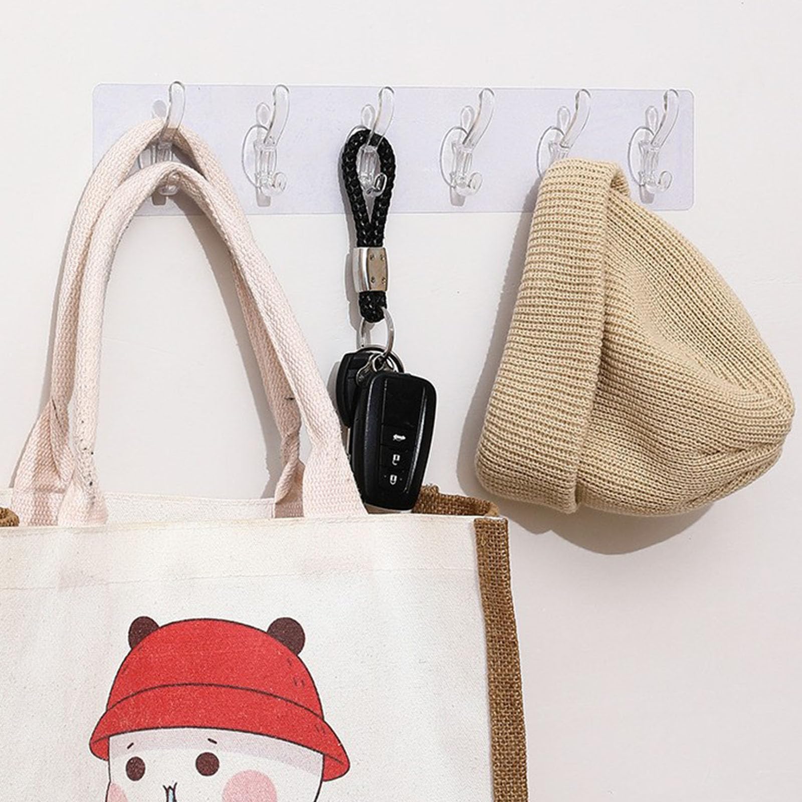 Portachiavi Chef, gancio autoadesivo da parete per cappelli | Chef Kitchen gancio da parete per appendere utensili | Appendiabiti da parete per montaggio a parete, portachiavi, gancio decorativo in