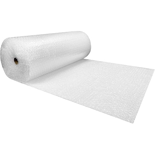 Bubble Cushioning Wrap Roll 48" Wide x 100 ft - Medium Bubbles 5/16", Clear