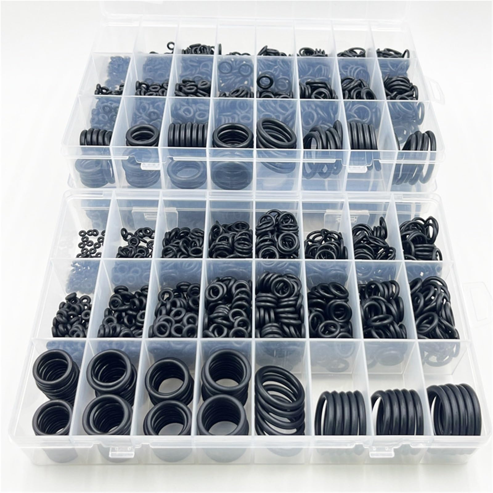 1400–100 Stück O-Ring-Gummidichtungen, Dichtungsring-Set, Nitrilkautschuk, Hochdruck-Dichtungs-Elastikband, O-Gummi-Ring-Set