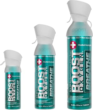 Boost Oxygen Breathe Menthol Collection | Large, Medium & Pocket Size