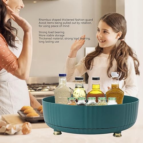 Miniatura 2 de Lazy Susan - Plato giratorio redondo de 360 grados, organizador de especias, bandeja giratoria multifuncional Lazy Susan, antideslizante, para