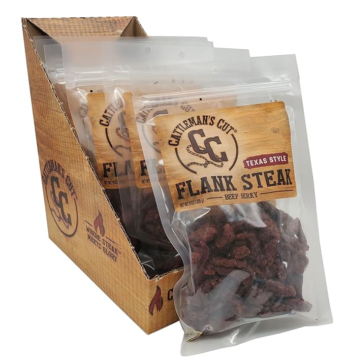 Cattleman's Cut 9 oz Texas Style Flank Steak Case of 6 Bags Grocery & Gourmet Food