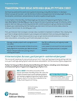Learn More Python 3 the Hard Way: The Next Step for New Python Programmers (Zed Shaw's Hard Way Series)