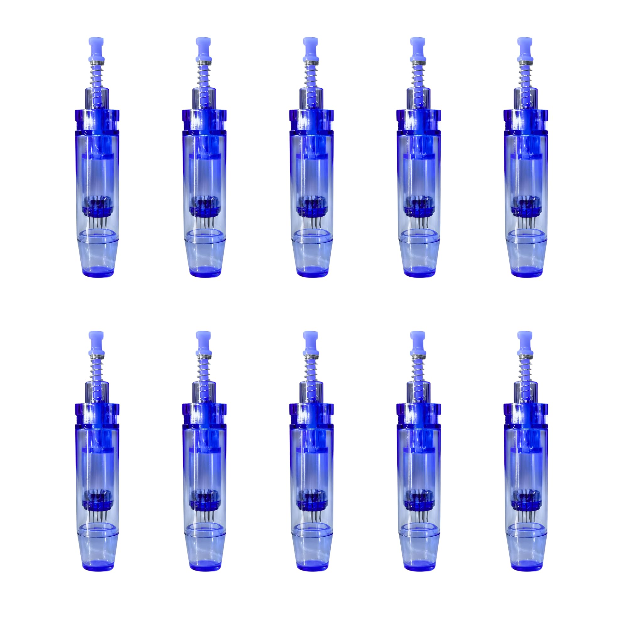 SD Enriching Beauty Microneedling Cartridges for Dr Derma Pen – 9/12/24/36/42 Pin Ultima A1 & Nano Round Tips – Replacement Needles for MYM Derma Pen, Facial Skin Care, Anti-Aging, Acne Scar Treatment, Hair Growth (Pack of 10)