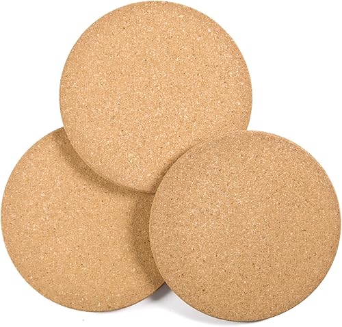 Almohadillas calientes de corcho para salvamanteles de corcho de cocina para platos calientes, ollas, sartenes, hojas de horno, almohadillas