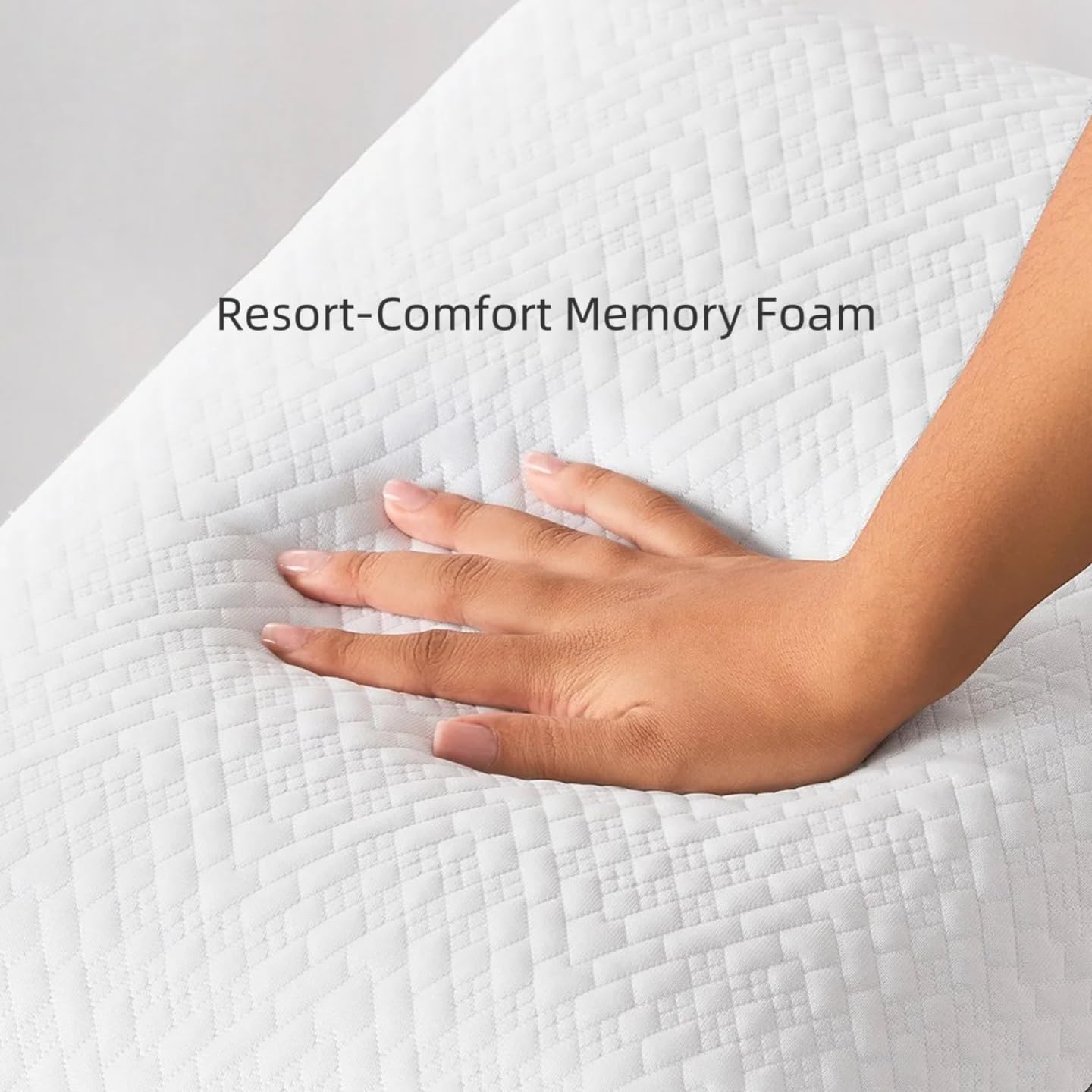 Primium Hotel-Grade Superior Support Ergonomic Memory Foam Pillow Reversible Cooling & Comfort Side Cervical Support for Neck & Back Pain All-Season Machine Washble Cover for Easy Care White Standard