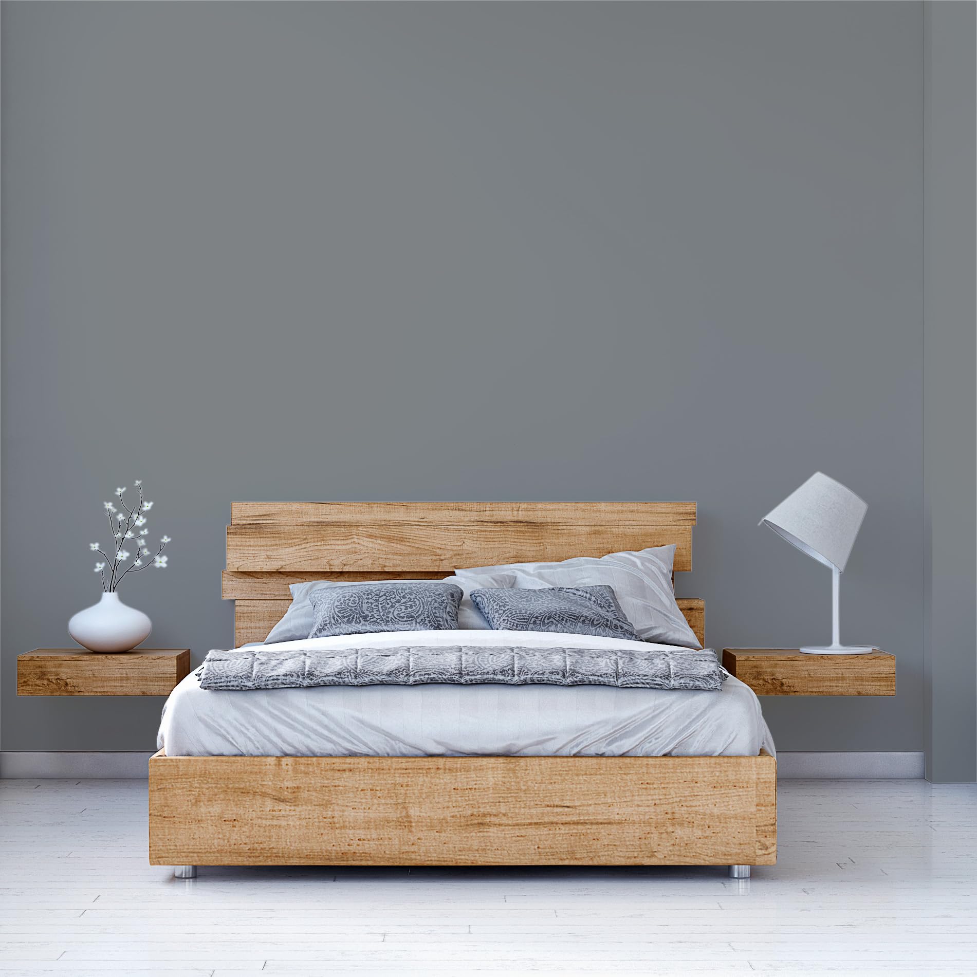 derendo Fühl Dich Wohl Wandfarbe Grau Asphaltgrau hohe Deckkraft matt hochdeckend 5l