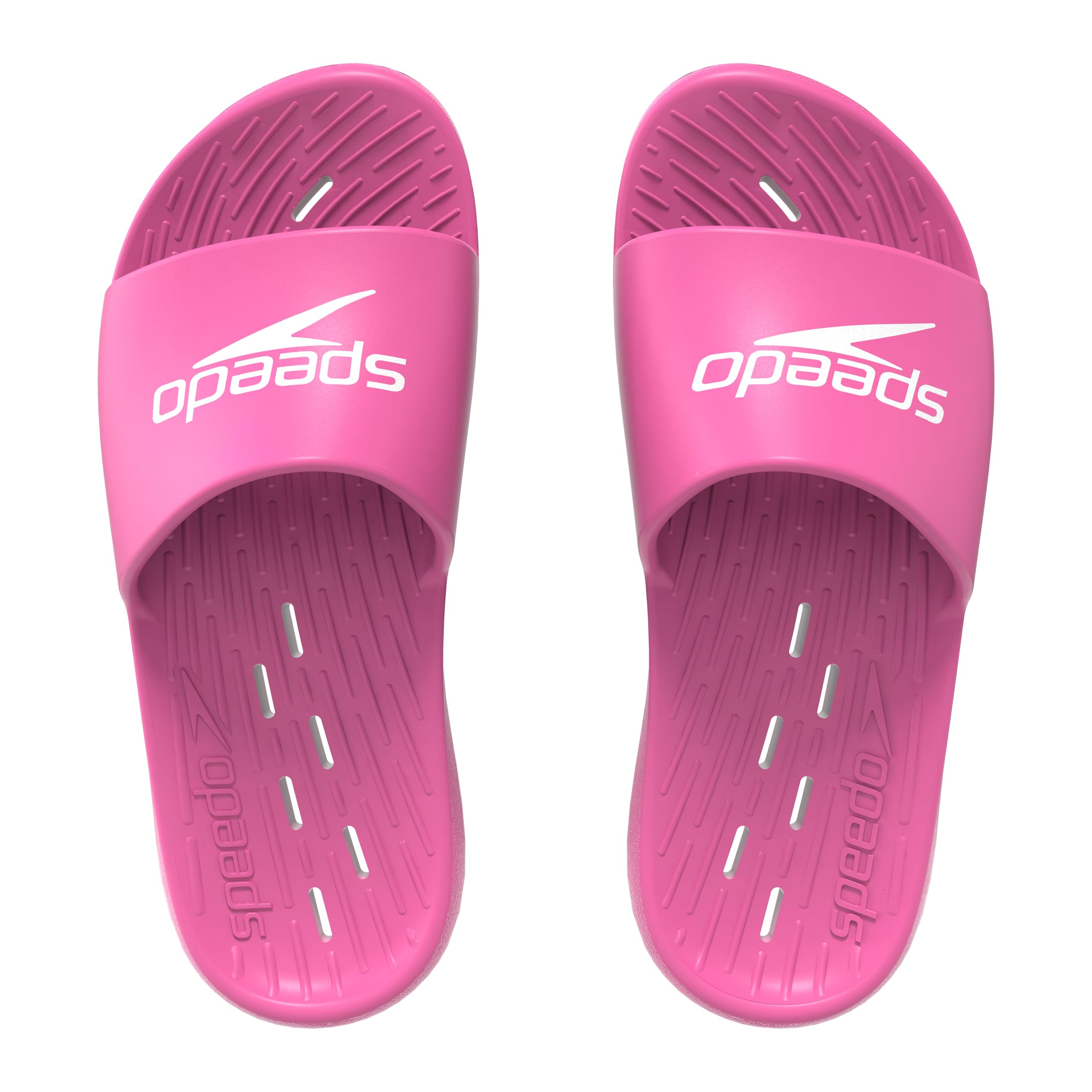 Speedo Slide J Sandalias, por Junior Unisex, Rosa/Blanco, 29.5