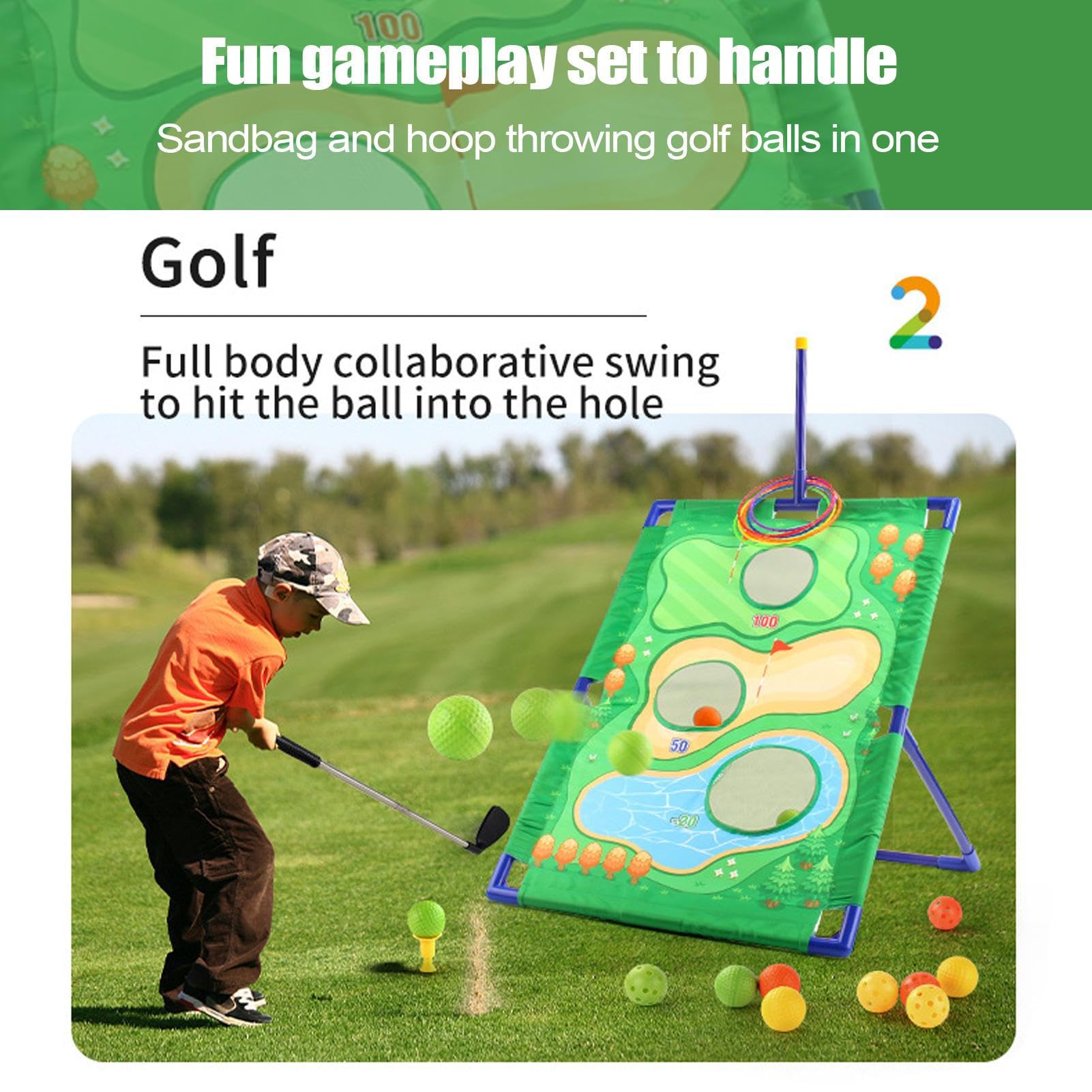Mata do golfowej gry w chipping Aktywność Sportowa, Zabawki Na Zewnątrz, | Ogrodowa Mata Do Chippingu Golfowego Sprzęt Treningowy Do Domu, Na Taras, Imprezy, Biura, Podwórko,