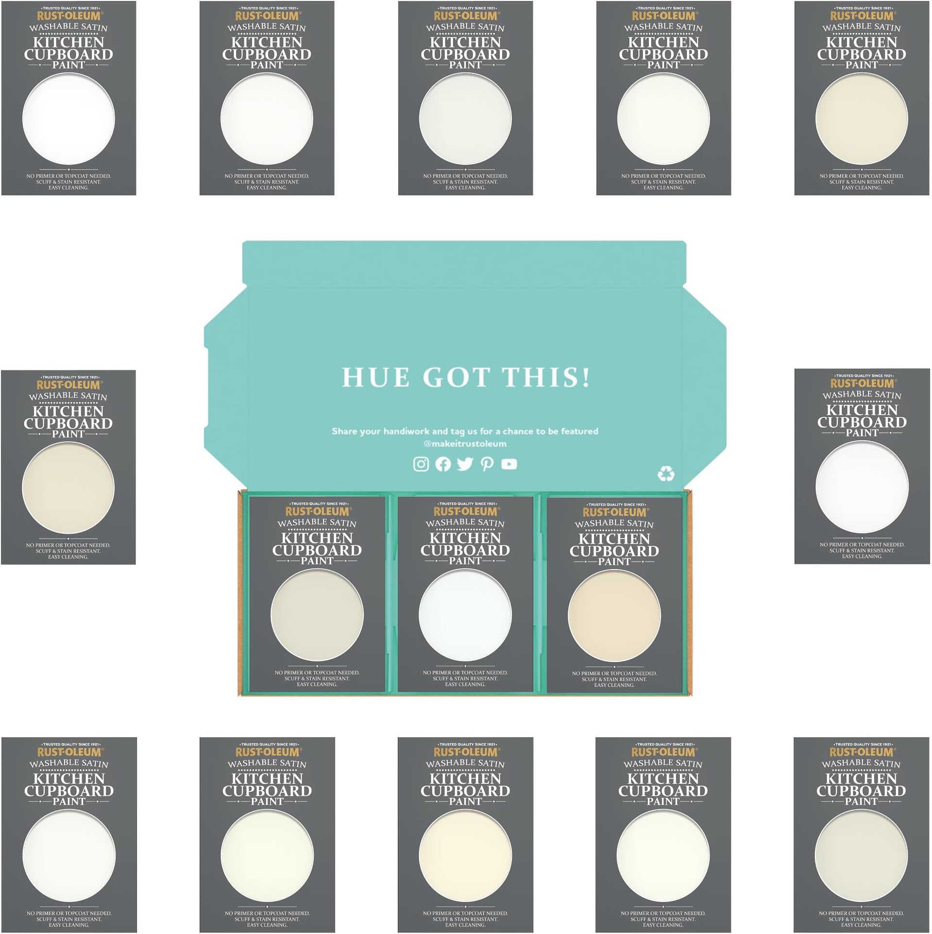 RustOleum Kitchen Cupboard Paint in Satin Finish Restful Neutrals