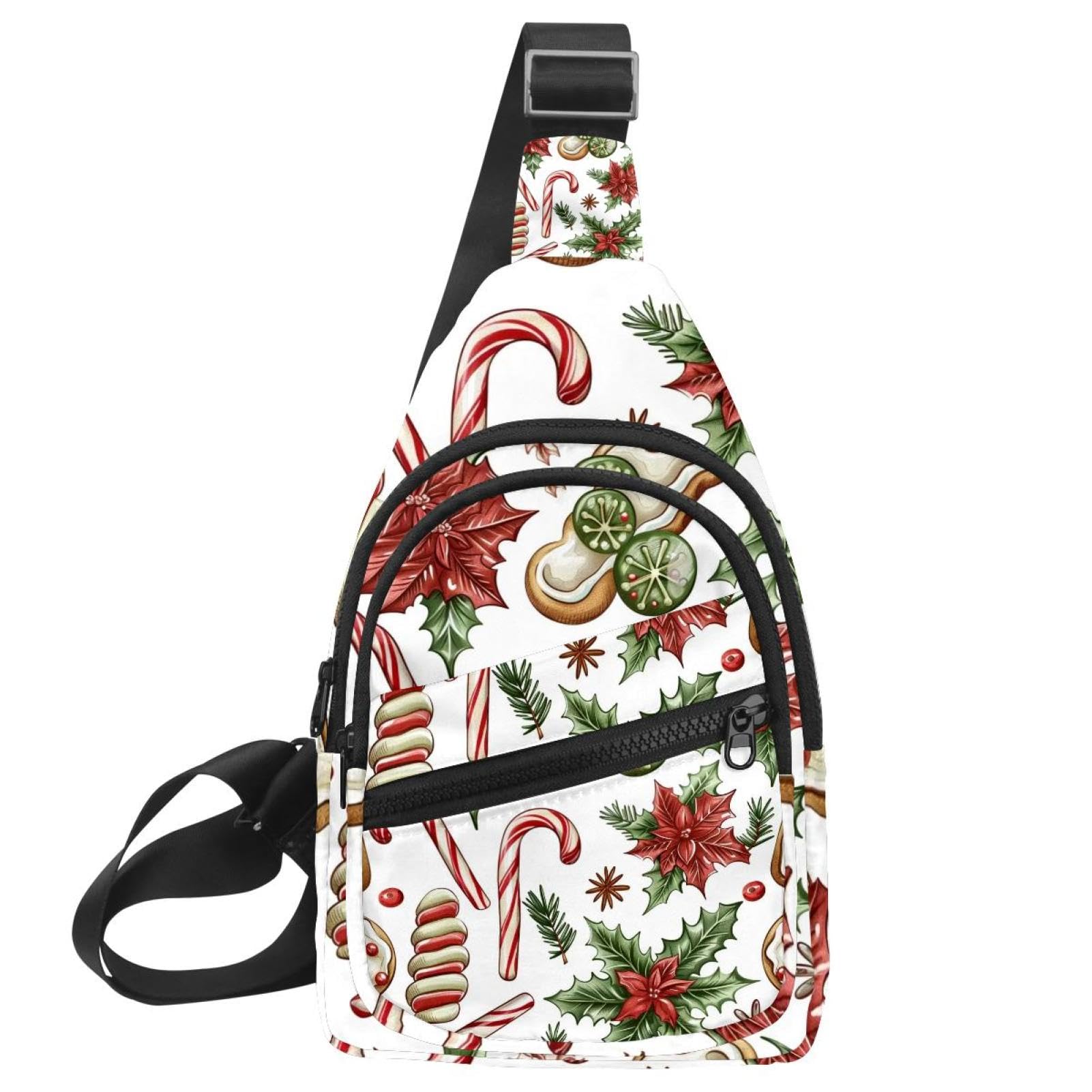 Mochila de pecho para viajes y deportes con estampado de castillo 6