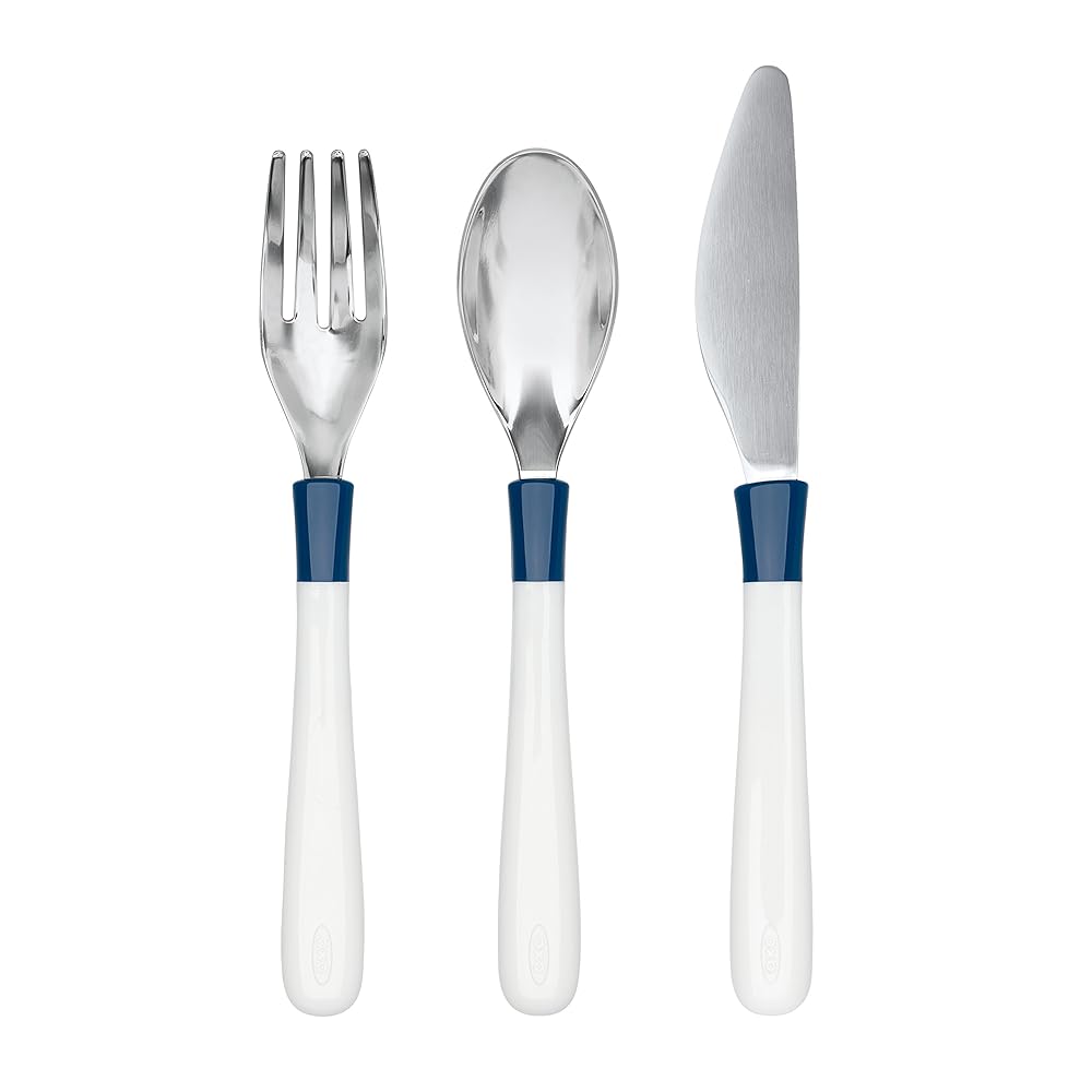 OXO Tot Cutlery Set for Big Kids - Navy