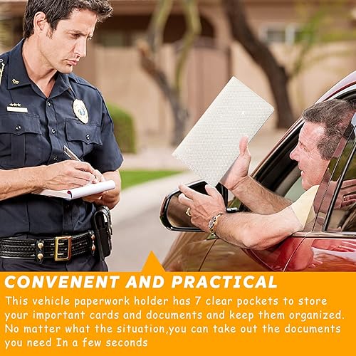 Miniatura 6 de Sanlykate Soporte para registro y seguro de automóvil con purpurina brillante, patrón de rombos brillantes, bloqueo RFID, cartera de documentos,