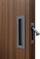 Vista 10 de Dontay Manijas de Puerta Corrediza de Bolsillo, Herrajes de Puerta de Bolsillo de Acero Inoxidable 304 Sin Seguro, Tiradores de Dedo Empotrados al