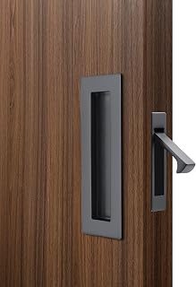 Dontay Pocket Door Handles,Recessed Pull,Non Lock Flush Hardware,Grey,6''