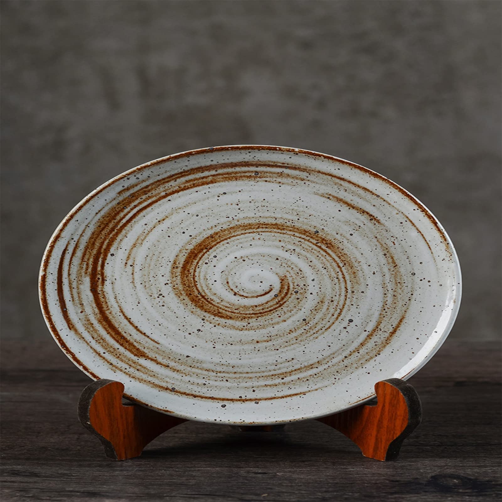 Zestawy obiadowe, Zestawy porcelanowych misek i talerzy, Zestaw ceramicznych naczyń obiadowych Retro, 16 szt. Zestaw naczyń kamionkowych Zestaw kombinowany zastawy stołowej