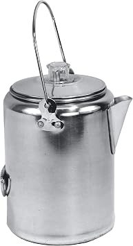 Texsport Aluminum 20 Cup Percolator Coffee Maker for Outdoor Camping